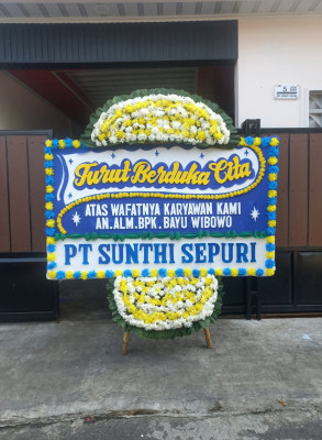 Papan Bunga Duka di Nanjung Wangi